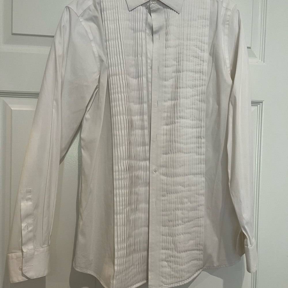 Men's Classic White Tuxedo Shirt